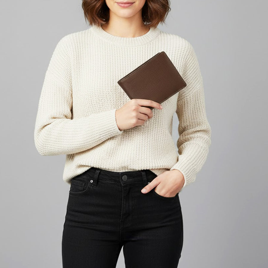 American Darling Wallet Western Genuine Leather Handcrafted Classic Bifold Pocket Wallet with YKK Zipper Coin Pocket