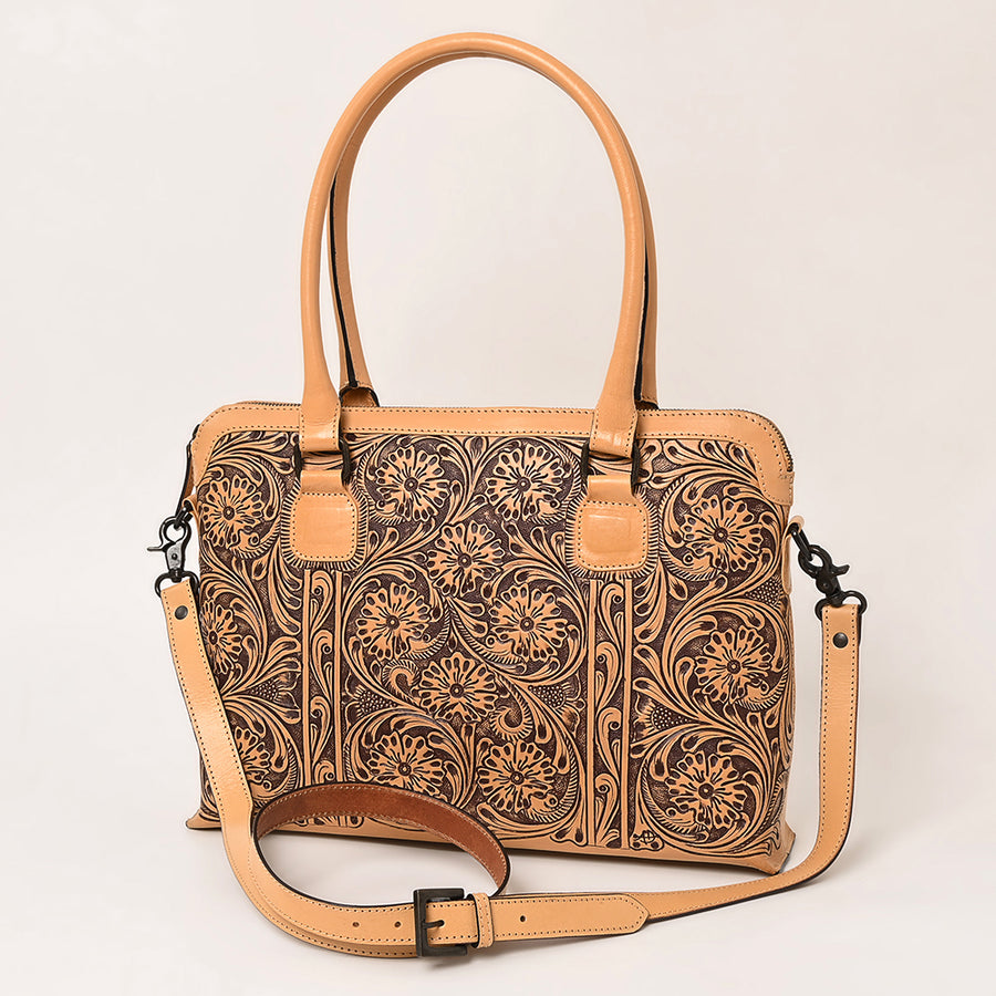 American Darling Tote Hand Tooled Genuine Leather Western Women Bag Handbag Purse | Travel Bags College Casual - Uhorse