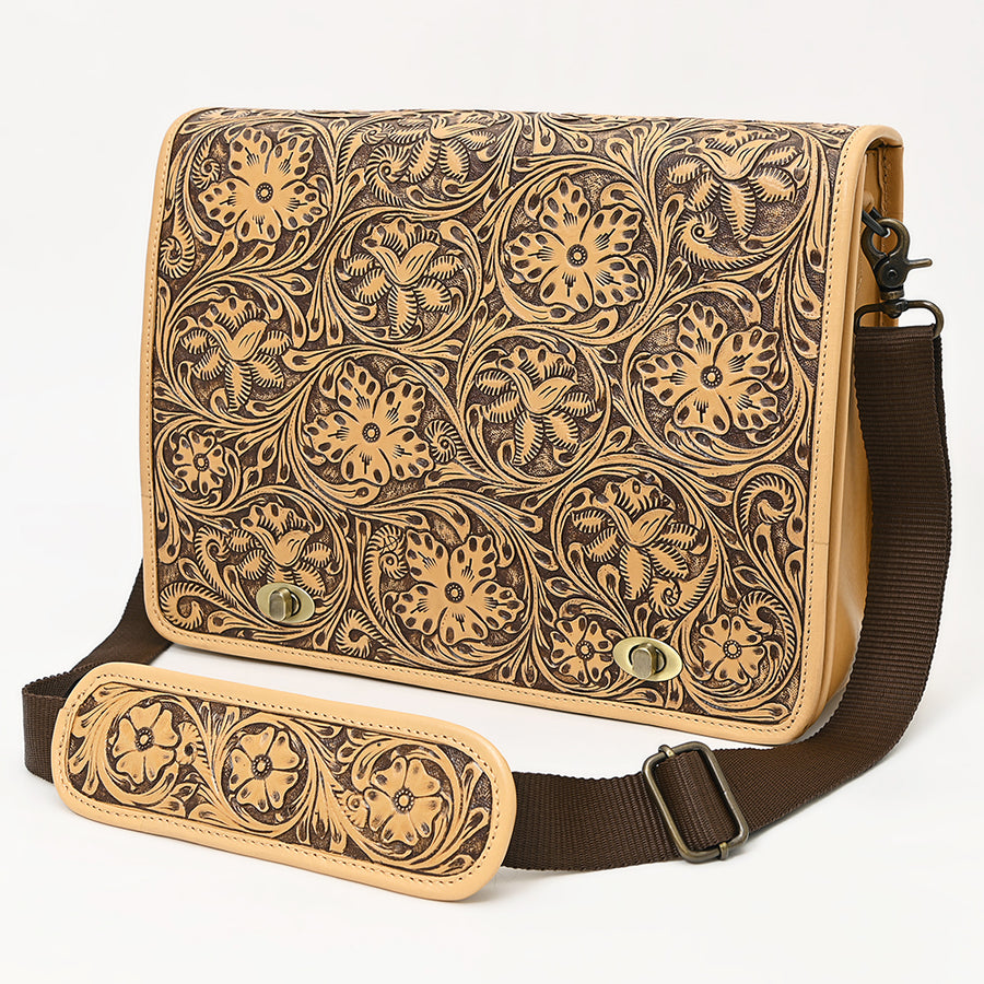 American Darling Messenger I Hand Tooled Genuine Leather Women Bag Western Handbag Purse - Uhorse