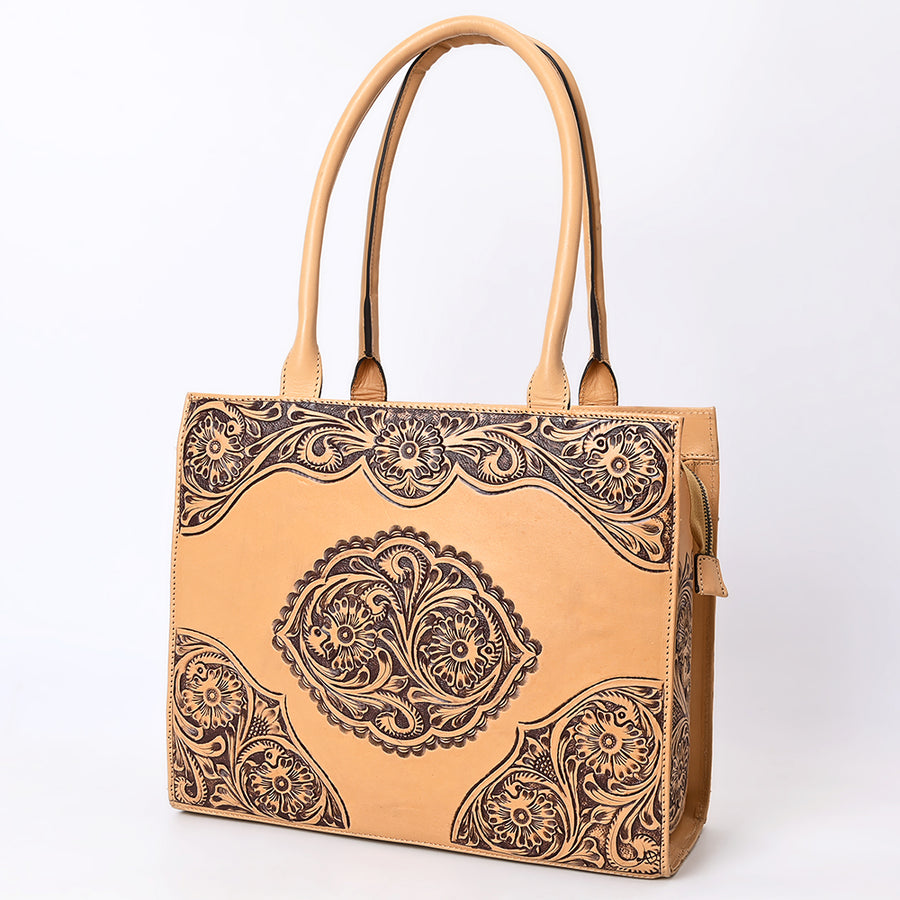 American Darling Tote Hand Tooled Genuine Leather Western Women Bag Handbag Purse | Travel Bags College Casual - Uhorse