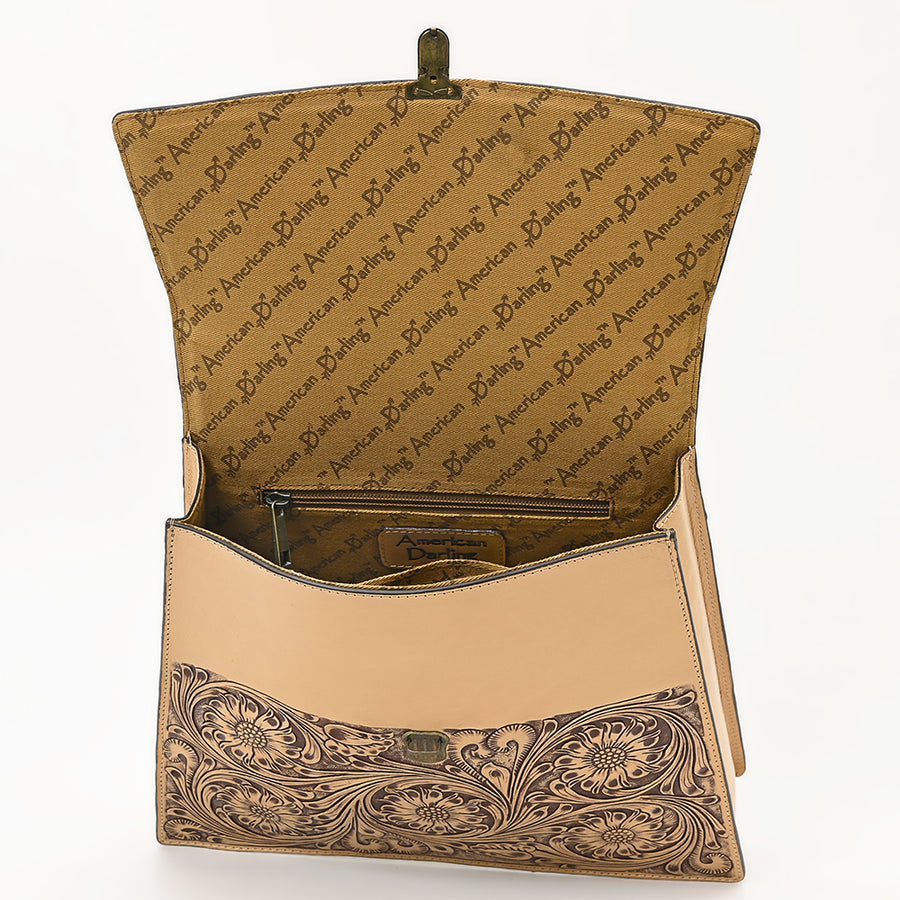 American Darling Tote Hand Tooled Genuine Leather Women Bag Western Handbag Purse | Travel Bags
