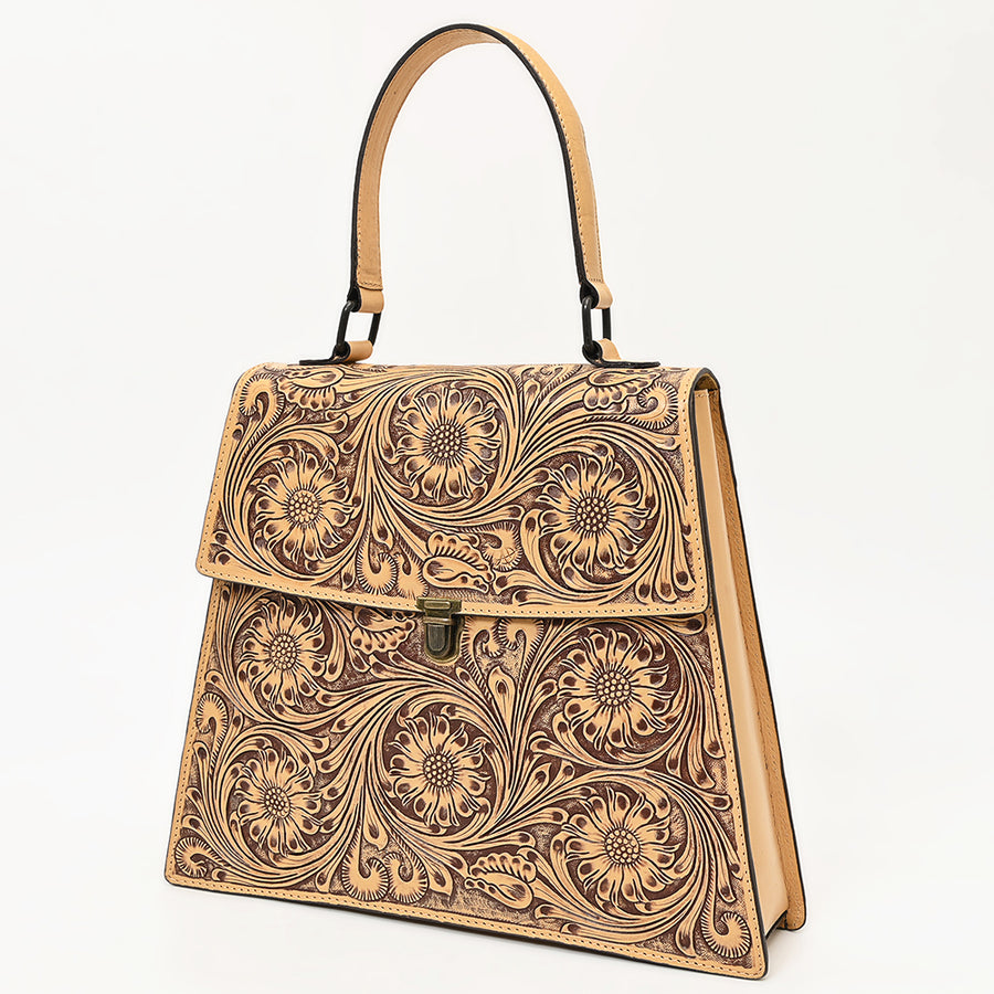 American Darling Tote Hand Tooled Genuine Leather Women Bag Western Handbag Purse | Travel Bags - Uhorse