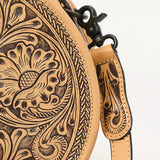 American Darling Canteen Hand Tooled Genuine Leather Women's Bag Western Handbag Purse |