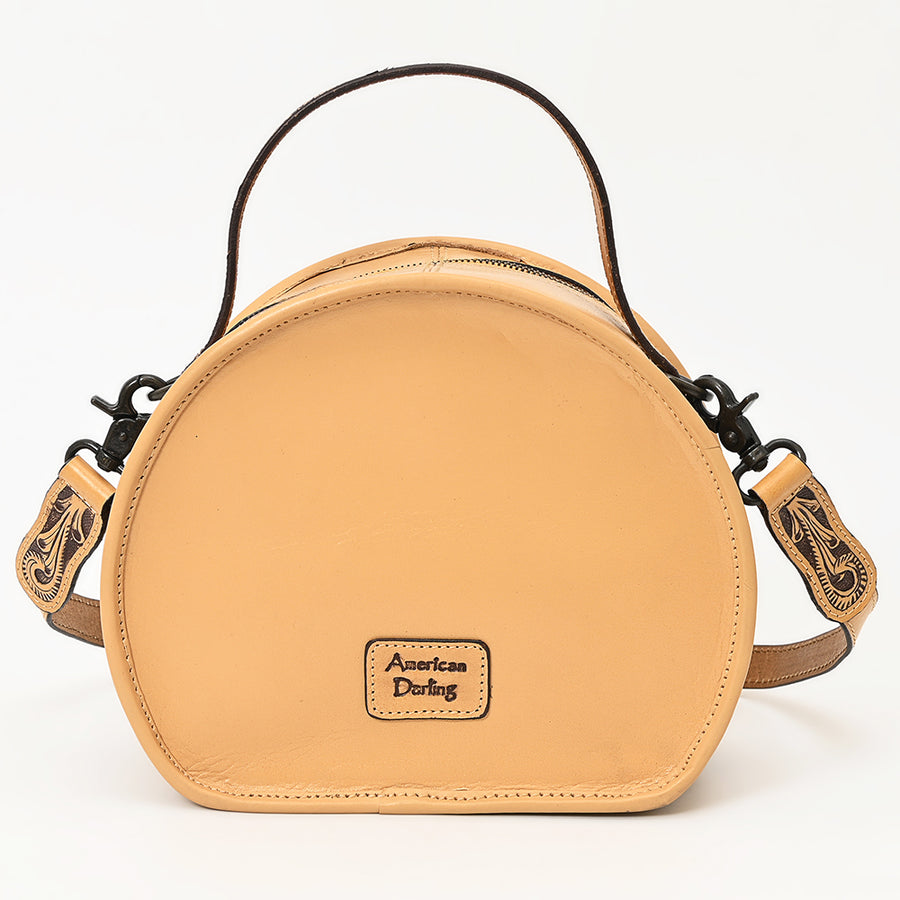 American Darling Canteen Hand Tooled Genuine Leather Women's Bag Western Handbag Purse