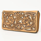 American Darling Wallet Hand Tooled Genuine Leather women bag western by Hilason – Cowboy and equestrian accessories