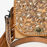 American Darling Small Crossbody Beautifully Hand Tooled Genuine Leather Women Bag Western Handbag Purse |