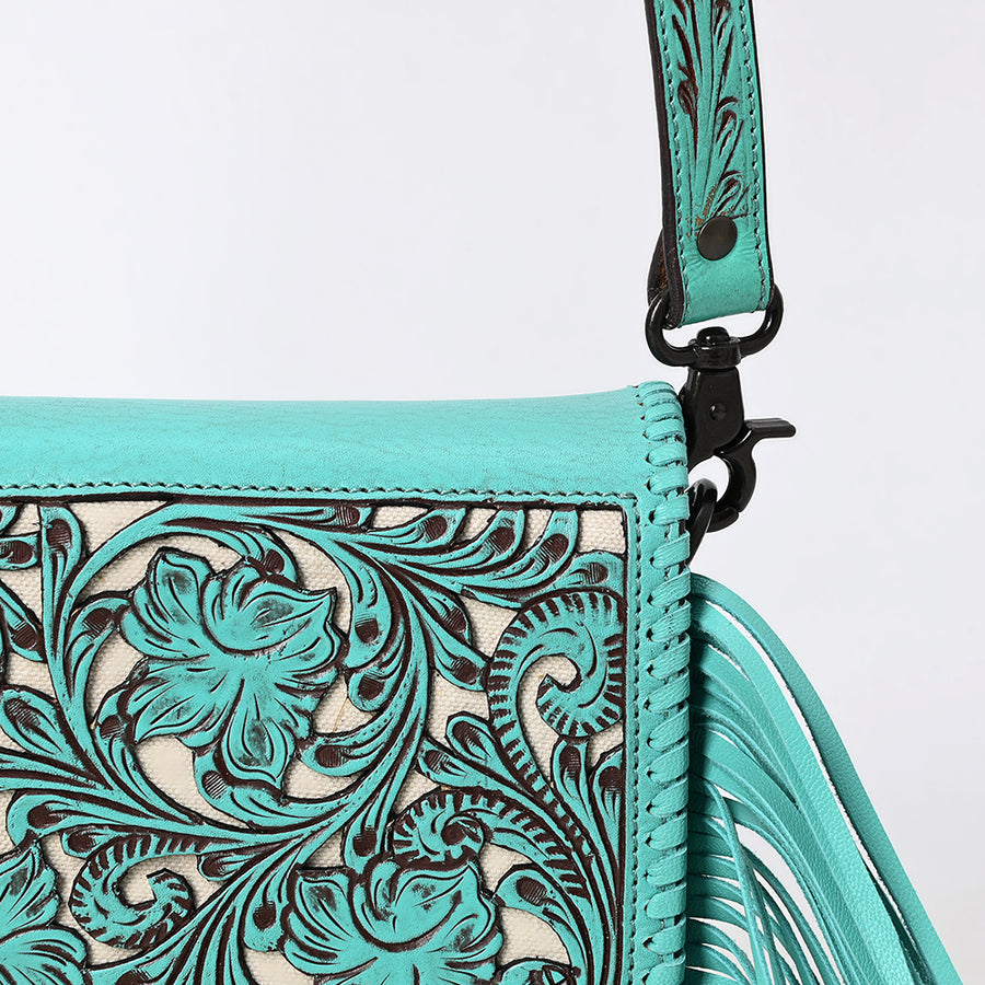American Darling Small Crossbody Beautifully Hand Tooled Genuine Leather Women Bag Western Handbag Purse