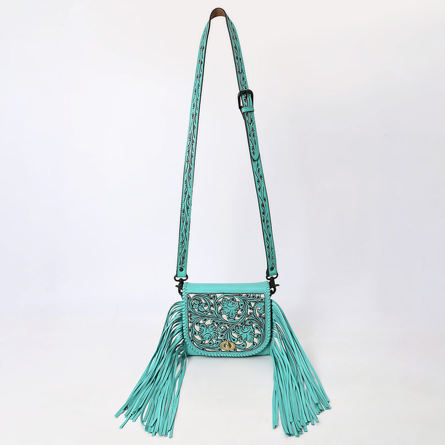 American Darling Small Crossbody Beautifully Hand Tooled Genuine Leather Women Bag Western Handbag Purse