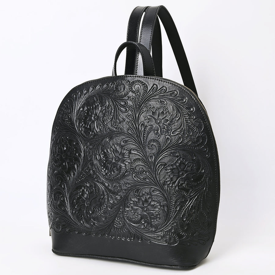 American Darling Backpack Hand Tooled Genuine Leather Women's Bag Western Handbag Purse - Hilason