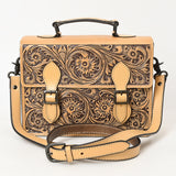 American Darling Adbgz816 Briefcase Hand Tooled Genuine Leather Women Bag Western Handbag Purse