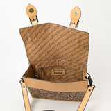 American Darling Briefcase Hand Tooled Genuine Leather women bag western handbag purse