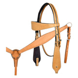 HILASON Western Horse Headstall Breast Collar Set Tack Genuine American Leather