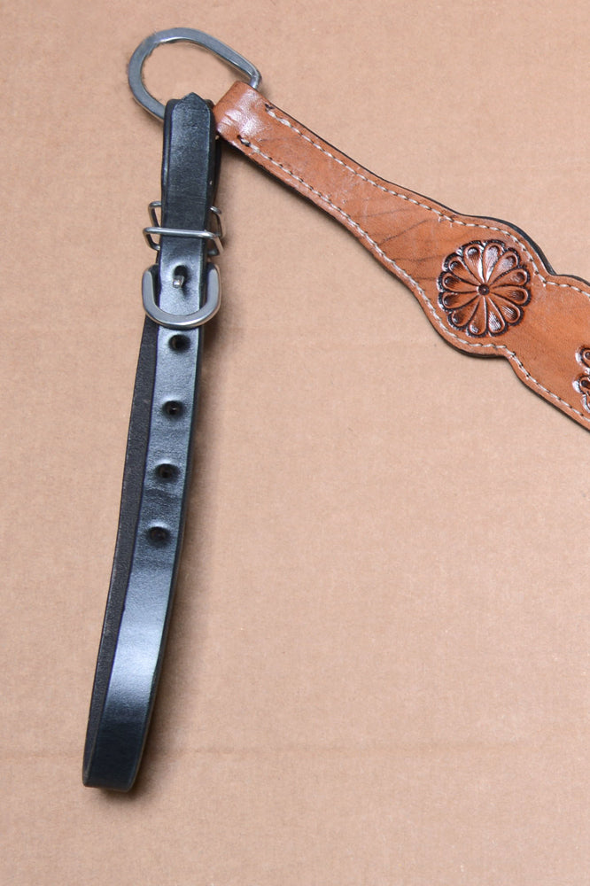 COMFYTACK Western Horse Hand Tooled Genuine Leather Headstall Breast Collar Tack