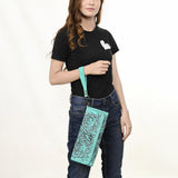 American Darling ADBG1106A Wallet Hand Tooled Genuine Leather Women Bag Western Handbag Purse