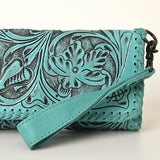 American Darling ADBG1106A Wallet Hand Tooled Genuine Leather Women Bag Western Handbag Purse