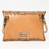 American Darling Envelope Hand Tooled Genuine Leather women bag western handbag purse