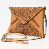 American Darling ADBG1109A Envelope Hand Tooled Genuine Leather Women Bag Western Handbag Purse