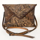 American Darling Envelope Hand Tooled Genuine Leather women bag western handbag purse