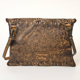 American Darling Envelope Hand Tooled Genuine Leather women bag western handbag purse