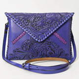 American Darling ADBG1109F Envelope Hand Tooled Genuine Leather Women Bag Western Handbag Purse