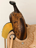 HILASON Western Horse Saddle American Leather Trail Barrel Brown | Horse Saddle | Western Saddle | Barrel Saddle