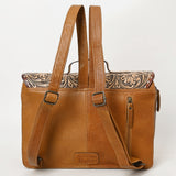 American Darling ADBG1426 Briefcase Hand Tooled Hair On Genuine Leather women bag western handbag purse