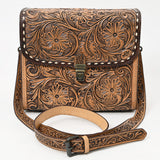American Darling ADBG1428 Briefcase Hand Tooled Genuine Leather women bag western handbag purse