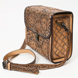 American Darling ADBG1428 Briefcase Hand Tooled Genuine Leather women bag western handbag purse