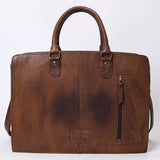 American Darling Hand-Tooled Genuine Leather Tote Bag – Floral Carved Western Design with Spacious Interior – Premium Artisan Craftsmanship