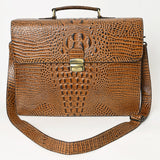 American Darling ADBG1430 Cross Body Crocodile Embossed Genuine Leather women bag western handbag purse