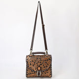 American Darling Briefcase Hand Tooled Genuine Leather Women Bag Western Handbag Purse |