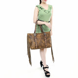 American Darling Tote Hand Tooled Genuine Leather Women Bag Western Handbag Purse |