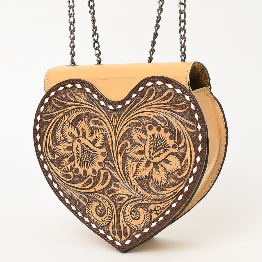 American Darling Cross Body Hand Tooled Genuine Leather Women Bag Western Handbag Purse - Uhorse