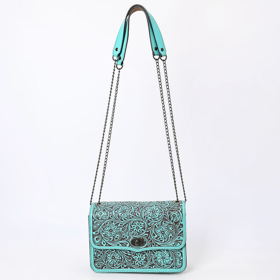American Darling Small Crossbody Beautifully Hand Tooled Genuine Leather Women Western Handbag Purse