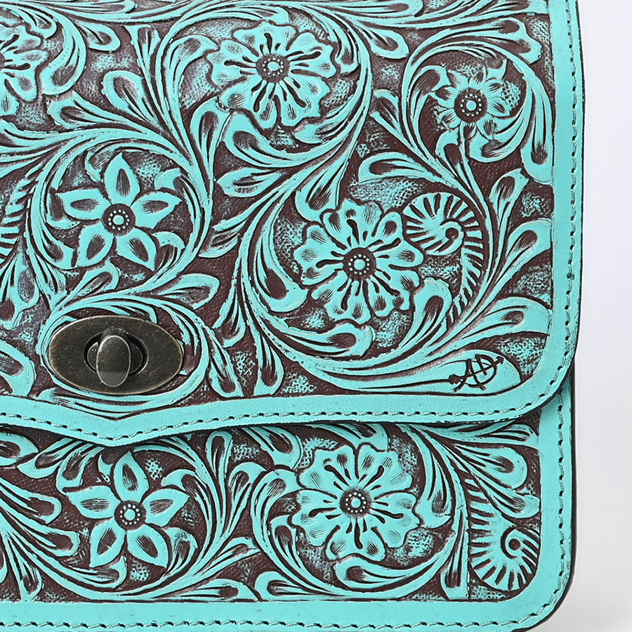 American Darling Small Crossbody Beautifully Hand Tooled Genuine Leather Women Western Handbag Purse