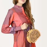American Darling Clutch Beautifully Hand Tooled Genuine Leather Women Bag Western Handbag Purse |