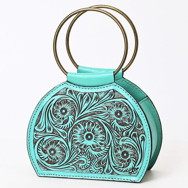American Darling Clutch Beautifully Hand Tooled Genuine Leather Women Bag Western Handbag Purse - Hilason