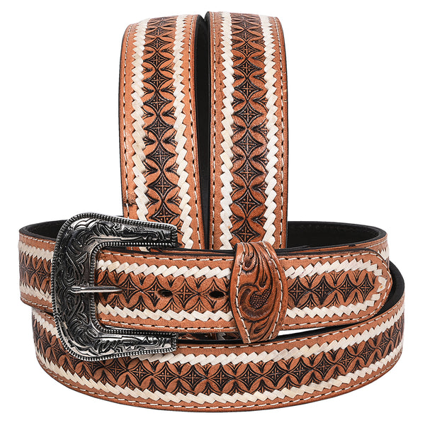 HILASON Western Genuine Leather Belt for Men Women Cowboy Cowgirl Handmade Unisex Full Grain Heavy Duty Engraved - Uhorse