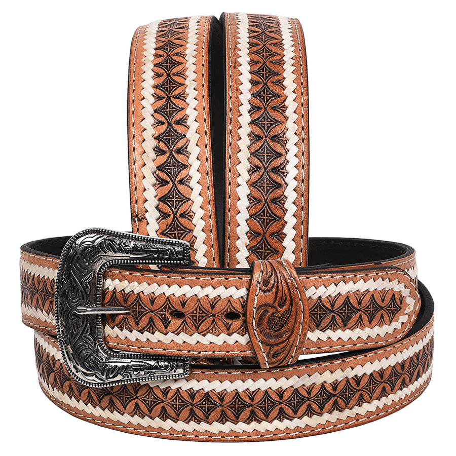 HILASON Western Genuine Leather Belt for Men Women Cowboy Cowgirl Handmade Unisex Full Grain Heavy Duty Engraved - Uhorse