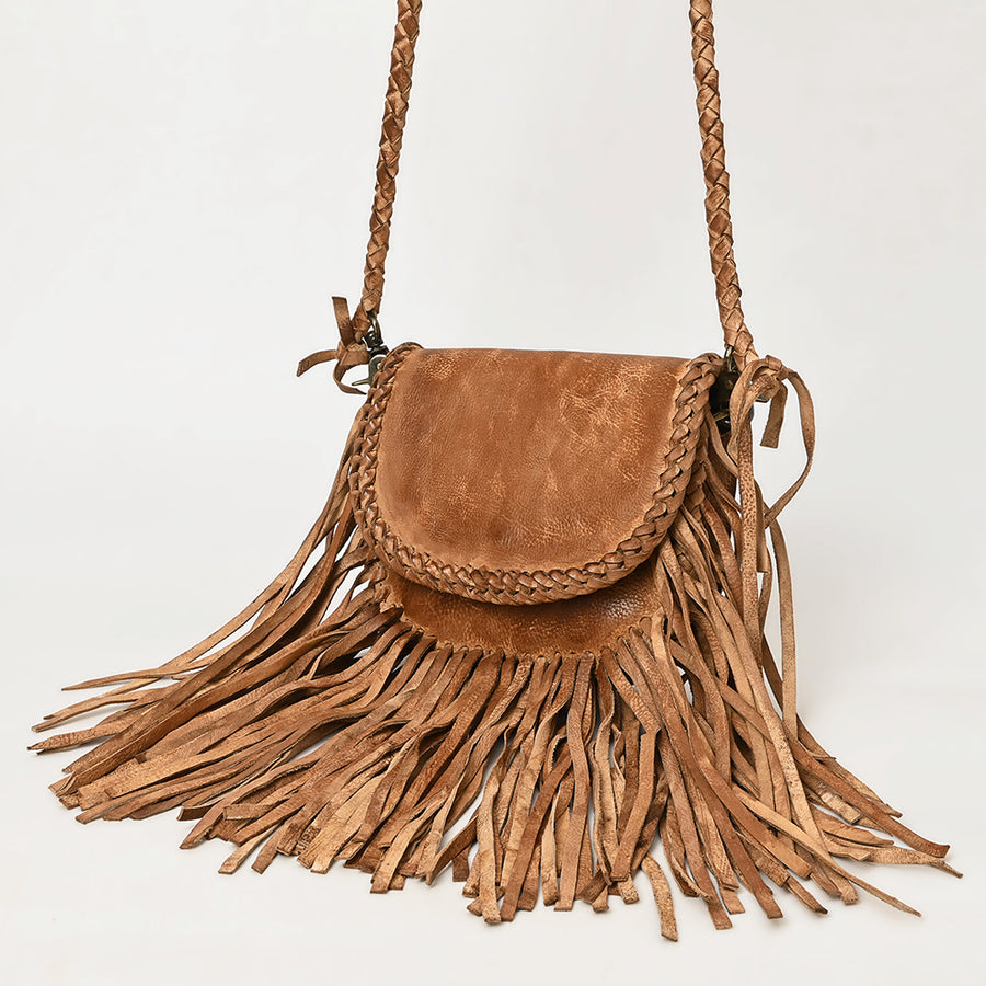 Never Mind Nmbgm168 Small Crossbody Vintage Handmade Genuine Cowhide by Hilason – Cowboy and equestrian accessories