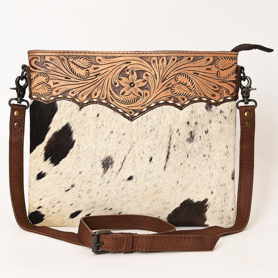 Ohlay Bags OHG133 Cross Body I Hand Tooled Hair-On Genuine Leather Women Bag Western Handbag Purse