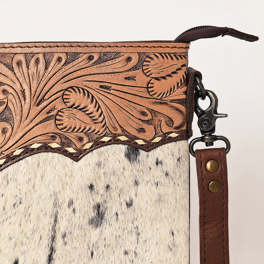 Ohlay Bags OHG133 Cross Body I Hand Tooled Hair-On Genuine Leather Women Bag Western Handbag Purse