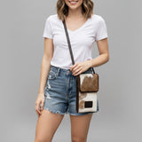 American Darling Cell Phone Holder Hair on Genuine Leather Western Women Bag Purse | Case