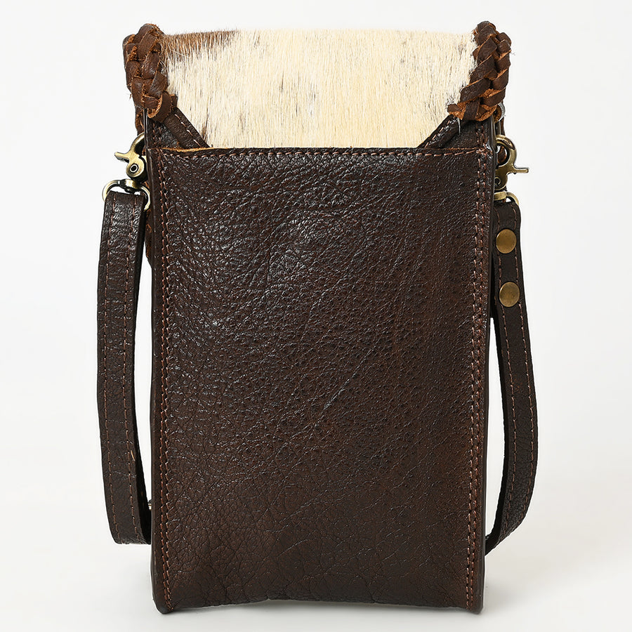 American Darling Cell Phone Holder Hair on Genuine Leather Western Women Bag Purse | Case