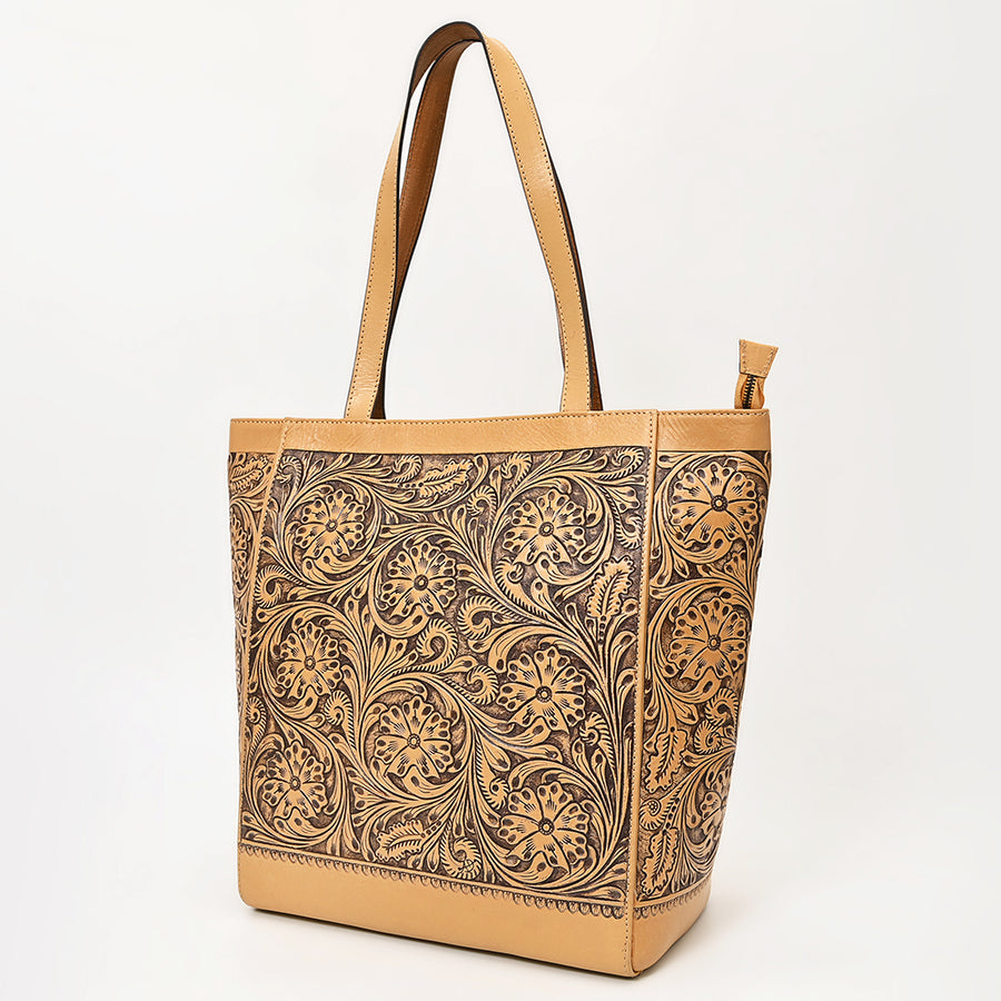 American Darling Tote Hand Tooled Genuine Leather Women Bag Western Handbag Purse | Travel Bags - Uhorse