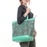 American Darling Tote Hand Tooled Genuine Leather Women Bag W. Handbag
