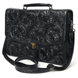 American Darling BRIEFCASE Hand Tooled Genuine Leather women bag western handbag purse