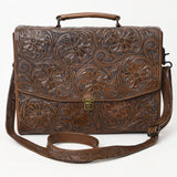 American Darling BRIEFCASE Hand Tooled Genuine Leather women bag western handbag purse
