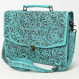 American Darling BRIEFCASE Hand Tooled Genuine Leather women bag western handbag purse
