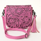 American Darling ADBG1439 Cross Body Hand Tooled Genuine Leather women bag western handbag purse